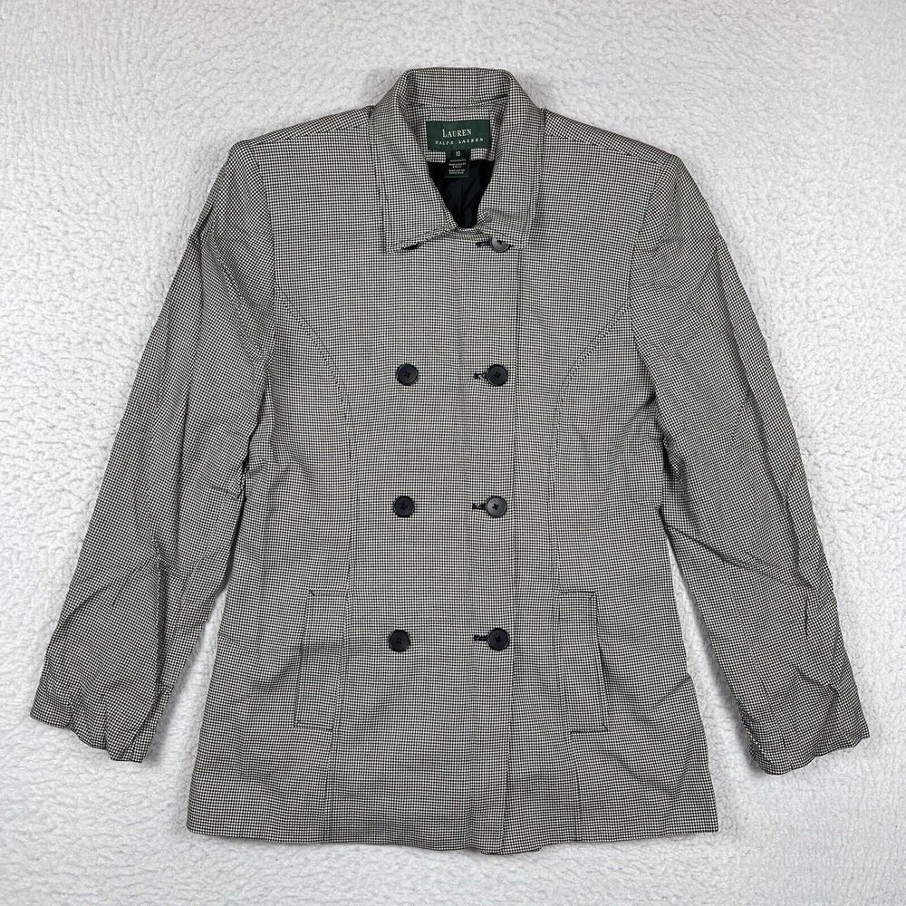 Lauren Ralph Lauren‎ Jacket Womens 10 Houndstooth Made in USA Vintage LRL Blazer